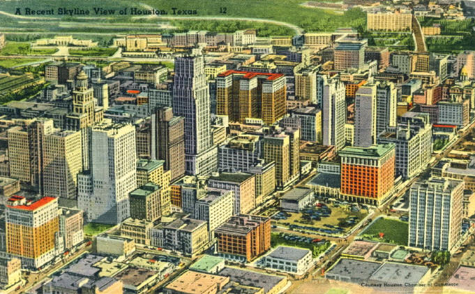 Forma urbana de Houston em 1940