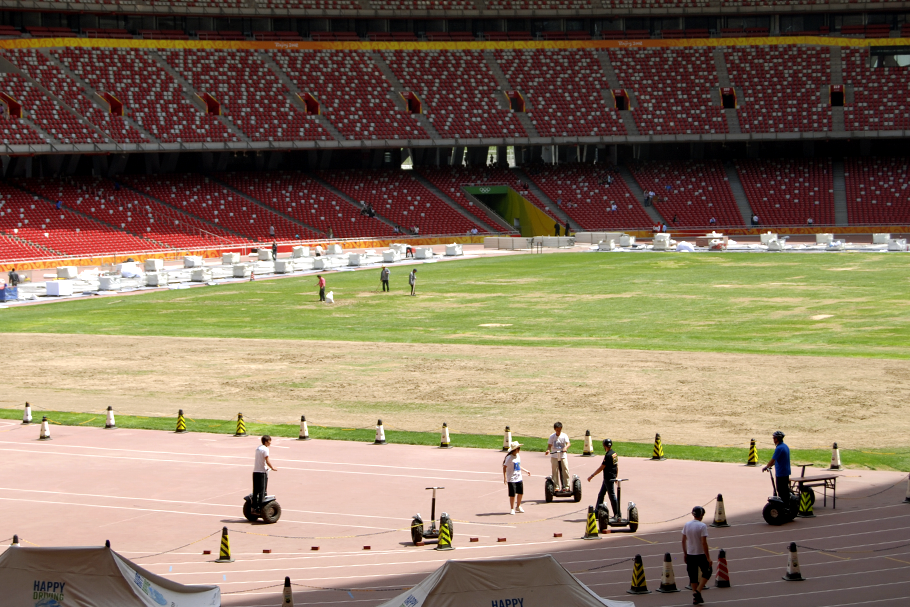 Estádio Nacional de Pequim, construído para as Olimpíadas.