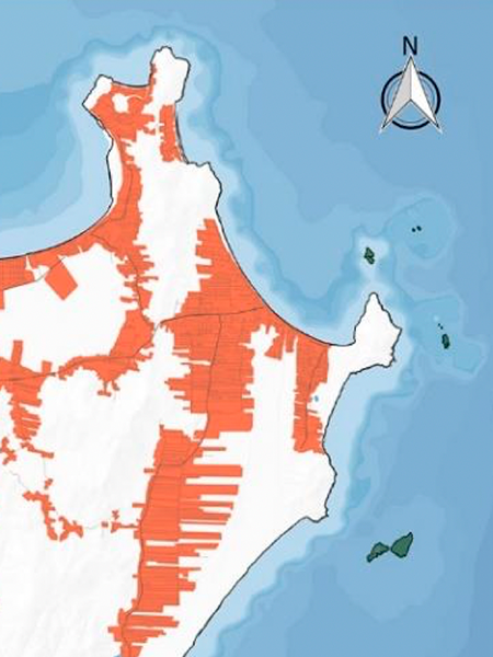 Mancha Urbana dos distritos de Ingleses e Rio Vermelho em 2019
