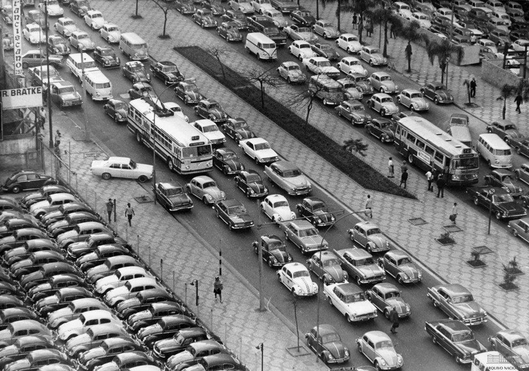 Trânsito de São Paulo em 1970