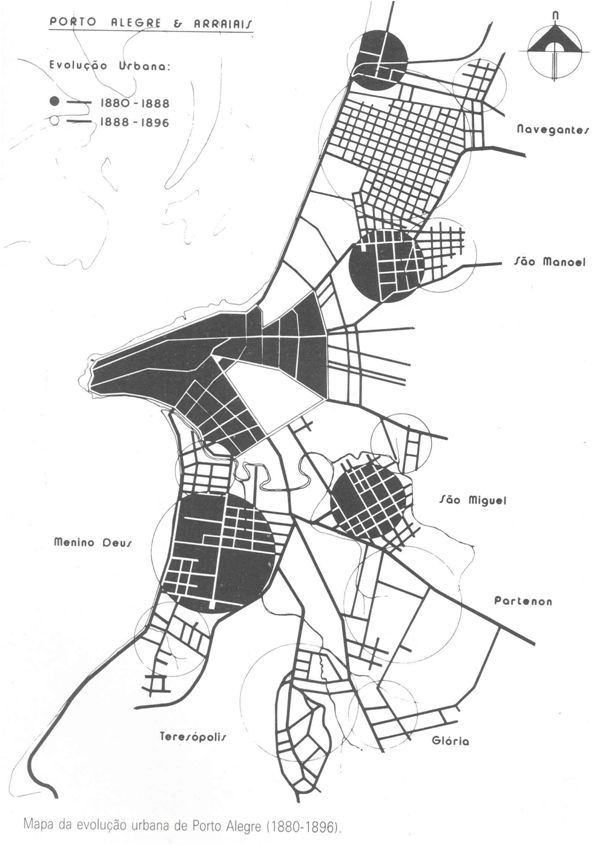 Mapa Porto Alegre período 2