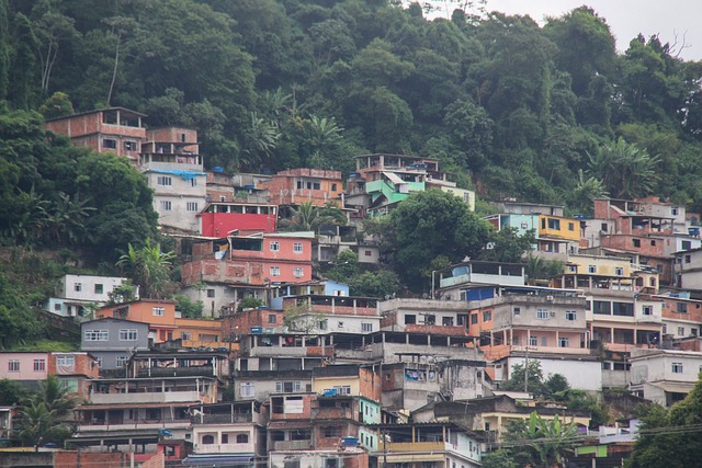 Favela brasileira com lajes